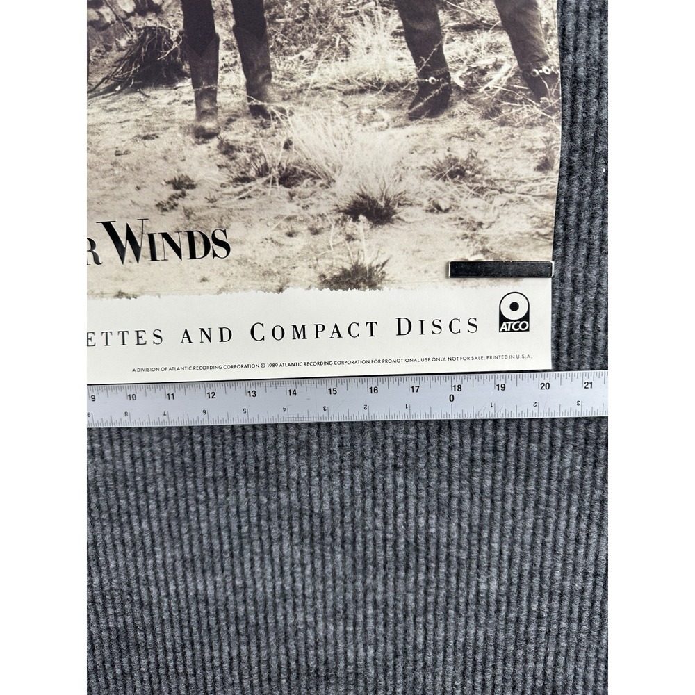 Tangier Four Winds 1989 Original Promo Poster 29x20 Atco Records Atlantic Rock - Picture 2 of 4